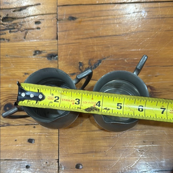 Antique/Vintage Old English Genuine Pewter #09 Sugar Bowl and pitcher - Picture 5 of 9